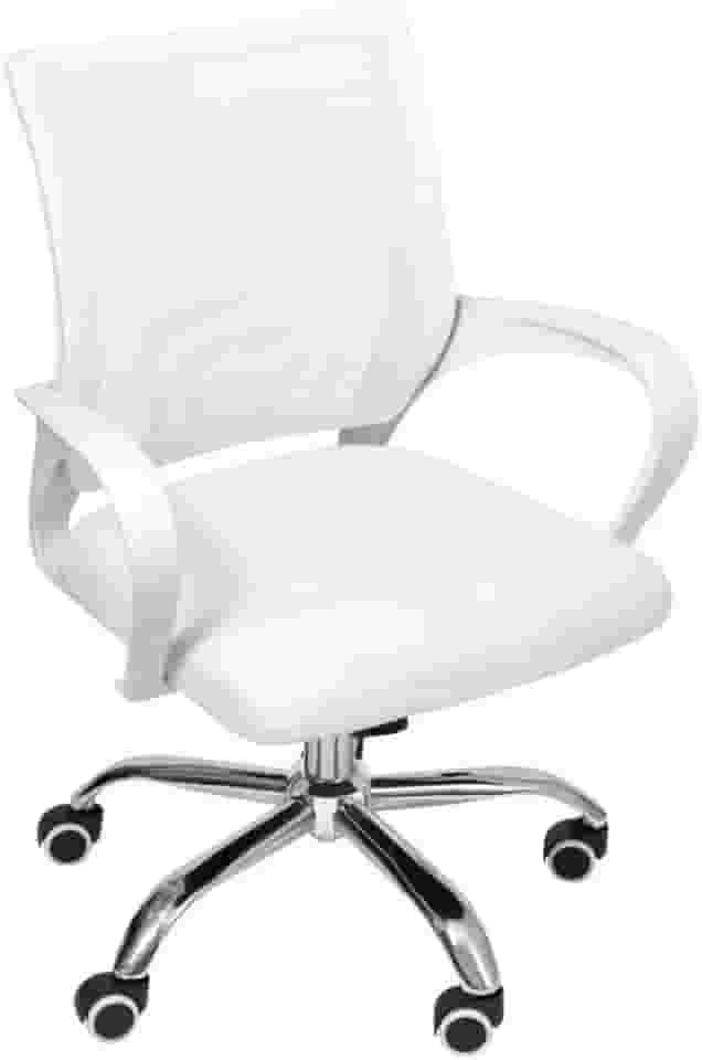 Cadeira de Escritório Begonia Tela Mesh Ergonômica Branco