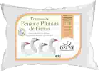 Travesseiro 80% Pena de Ganso e 20% Pluma de Ganso Natural - 50 cm X 70 cm Conforto
