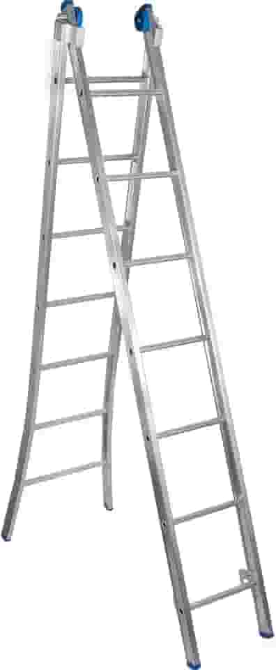 Escada Profissional Articulada e Extensivel 7 Degraus 2X7 em Aluminio Capacidade 120kg
