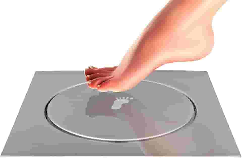 Ralo Inteligente Click 15x15 cm Inox Banheiro Veda Cheiro