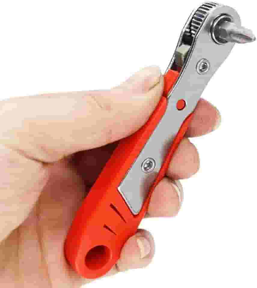 Chave de Fenda Catraca Portátil com 10 Ponteiras formato L