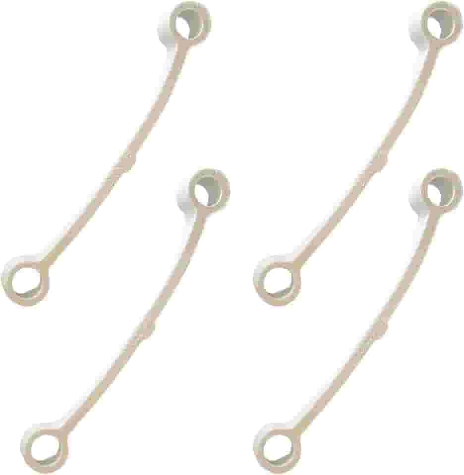 4 Tirantes Lavadora compatível com Brastemp, Consul, Electrolux e outras – para 7 a 12Kg – Branco 11cm – Peça de Reposição