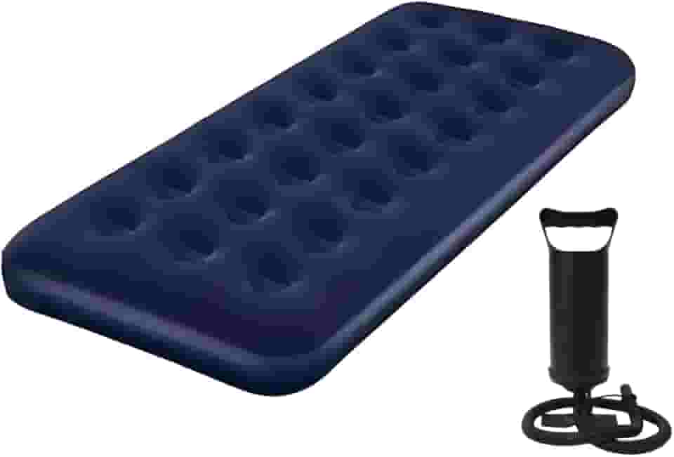 Colchão Inflável Solteiro Resistente Suporta 150 Kilos + Bomba de Ar