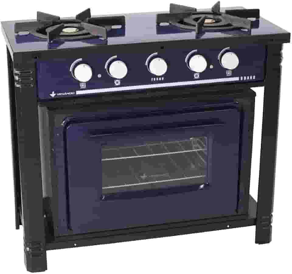 Fogão a Gás Bravo Multicores 2 Bocas Com Forno Br2bf - Venâncio Azul