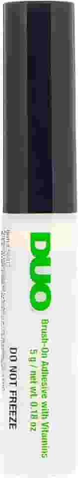 Cola para Cílios Postiços 5g com Pincel Aplicador c/Vitaminas Tom Claro, Transparente, Fixação Forte