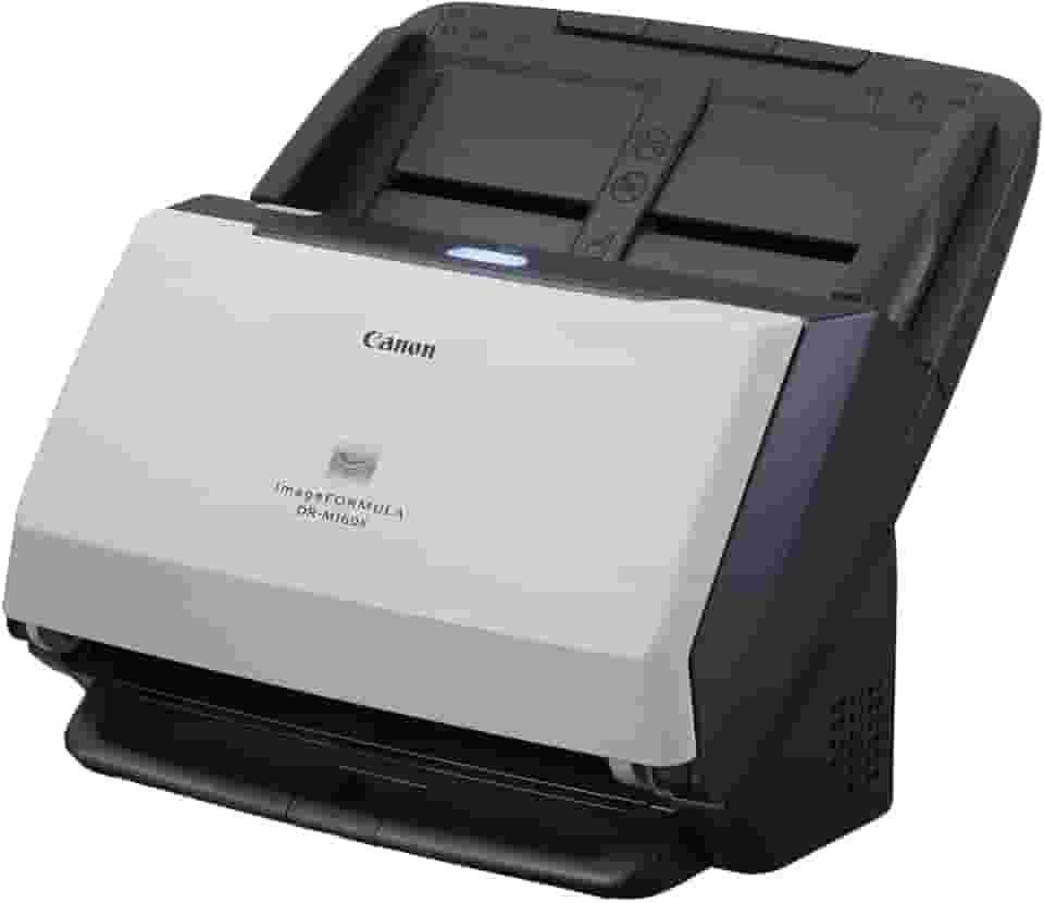 Scanner Canon DR-M160II, Mesa, Duplex, ADF Automático, USB, Alta Performance, Bivolt, Preto e Branco