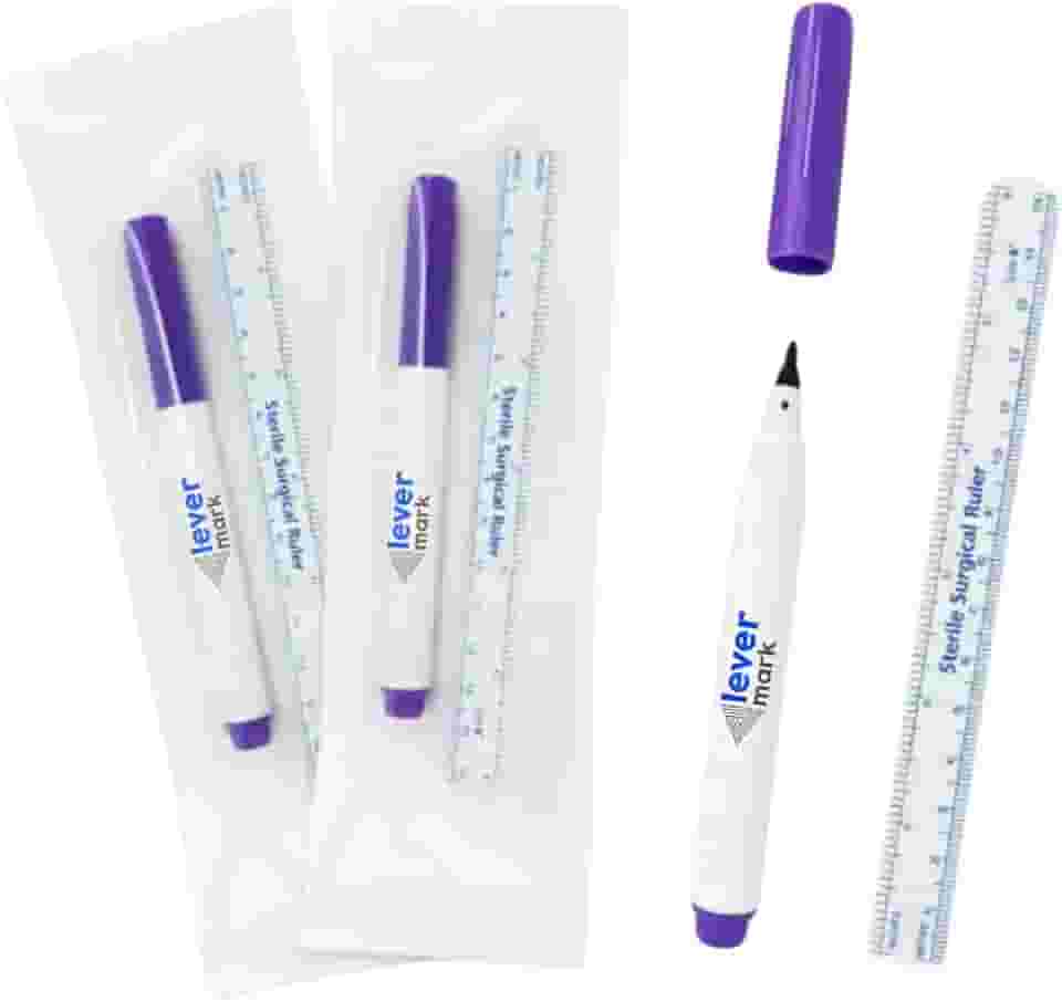 1 Caneta de Marcação Cirúrgica com Régua, Marcador Para Pele Profissional