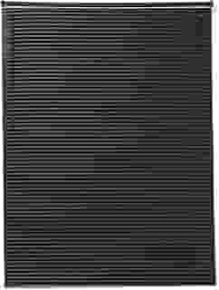 Persiana Horizontal de PVC Largura 1,30 x Altura 80cm na Cor Preta para Salas, Quartos e Escritórios.