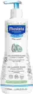 Mustela Gel Lavante Suave 500ml - Sabonete Líquido Corpo e Cabelo Infantil - 93% de Ingredientes de Origem Natural - Seguro Desde o Nascimento