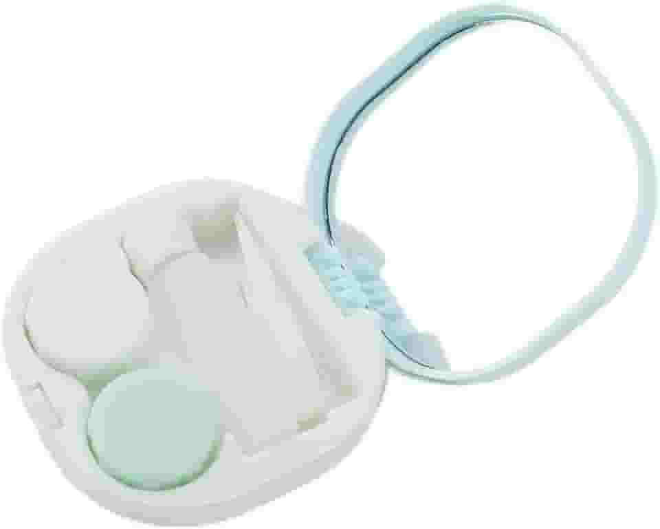 Estojo para lentes de contato com espelho, estojo de contato colorido para viagem com kit de ferramentas removedoras e frasco de solução, mini caixa de armazenamento de lentes de contato para viagens