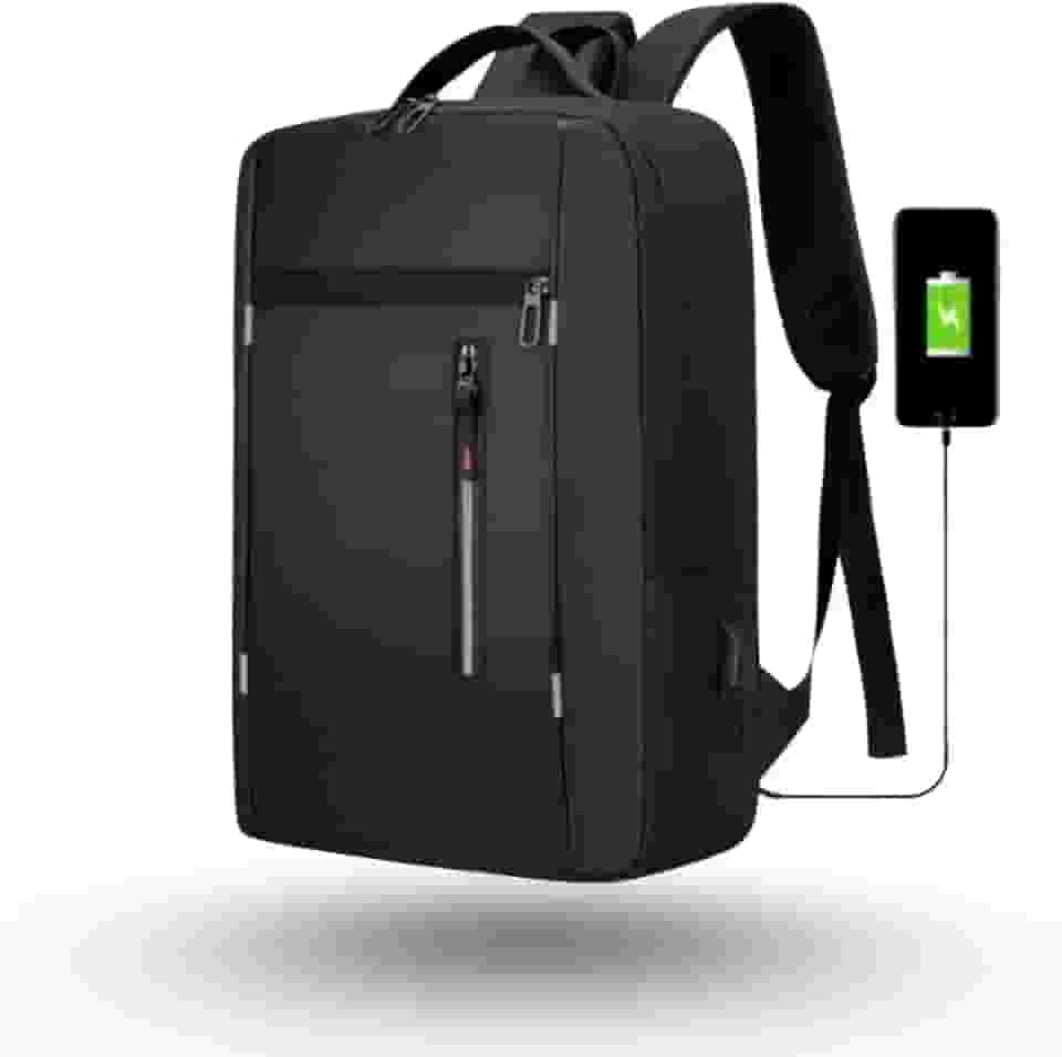 Mochila Executiva Preta | Notebook até 15,6” | Saída USB | Reforçada | Impermeável | Espaçosa | Trabalho, Faculdade e Viagem | Dois Tamanhos | Marca Midas®