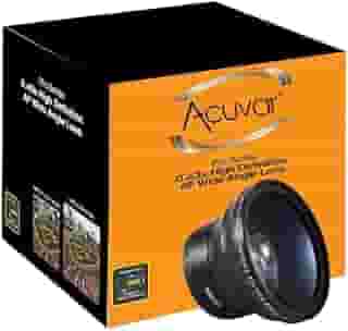 Acuvar Lente de câmera grande angular HD profissional MM 0,43x com câmeras DSLR de porção macro – Lente grande angular, macro, foto, vídeo (72 mm)