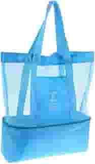 Bolsa de Praia Telada Verão Mar Piscina Piquinique com Compartimento Térmico