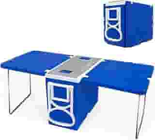 Cooler Caixa Térmica 32L 3 em 1 com Mesa, Rodinhas e Alça de Transporte – Praticidade e Conservação - KDEZ STORE