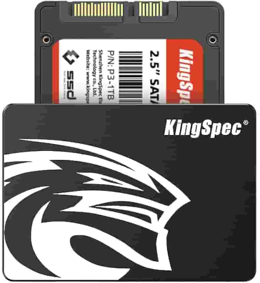 KingSpec SSD SATA III de 512 GB, SSD de 6 Gb/s, SSD SATA de 2,5 polegadas com flash 6Gb NAND, discos rígidos internos de estado sólido, para laptop e PC Desktop (velocidade R/W de até 550/520 MB/s)
