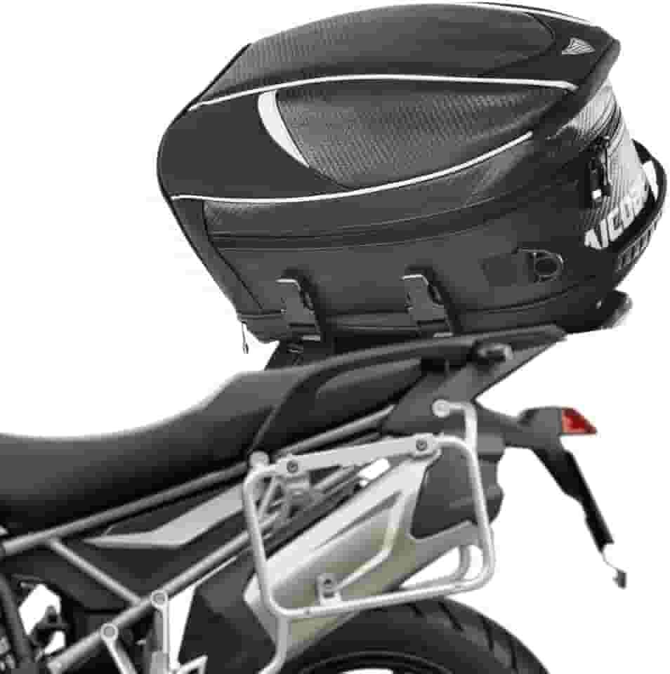 Baú Mochila para Moto Baslu 21L – Impermeável, Porta Capacete, Bolsa Traseira excelente para Viagem e Uso Diário