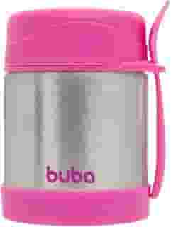 Buba Pote Térmico Com Colher Rosa