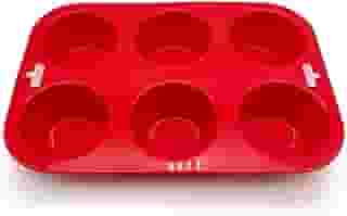 Forma para 6 Cupcakes de Silicone Vermelha - MOZCADA