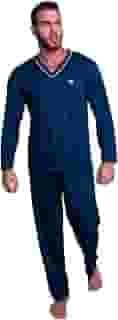 Pijama MVB Modas Longo Adulto Masculino Manga Comprida E Calça