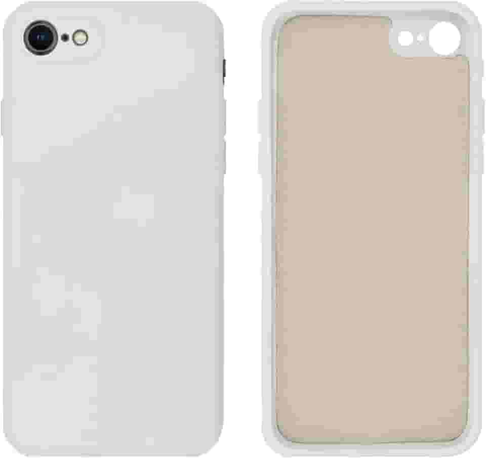 Capinha Compativel com iPhone 7, 8, SE 2ª e 3ª Geração Silicone Aveludado com Proteção de Câmera