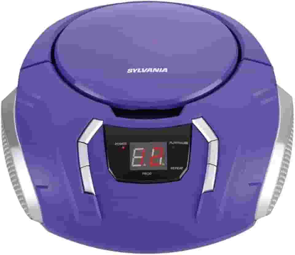 Sylvania Boombox portátil de CD com rádio AM/FM