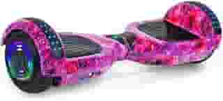 Egazza K5 Hoverboard Roxo Galáxia, Scooter de Equilíbrio 6,5' com Bluetooth e Luzes LED para Crianças e Adolescentes