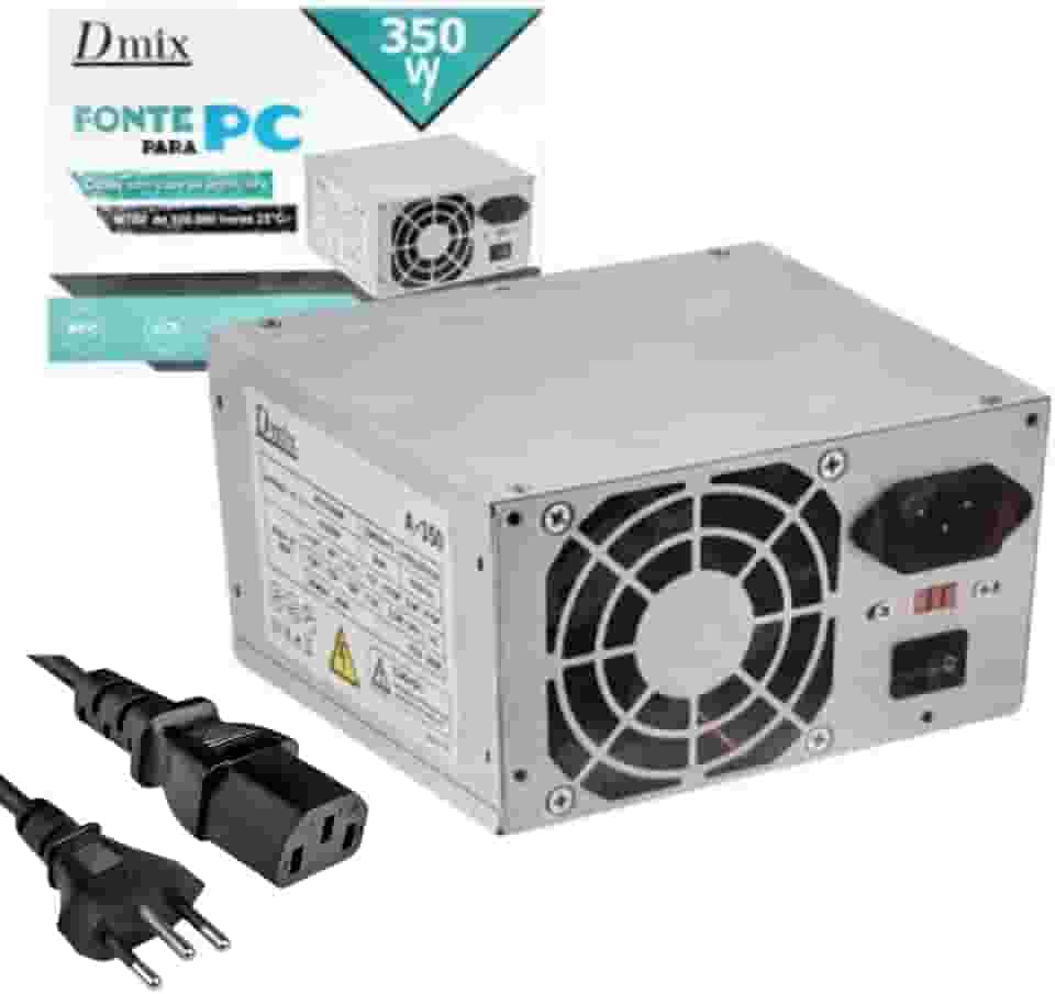 Fonte de Alimentação 350w ATX Bivolt para PC Computador Dmix Dex A-350