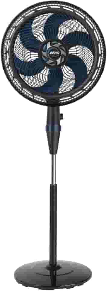 Ventilador de Coluna Arno Xtreme Force Breeze 40cm VB4C, 126W, 6 Pás, 3 Velocidades, Oscilação 80º, Power Zone, Modo Sono Tranquilo, Altura Ajustável de até 1,5m, 110V