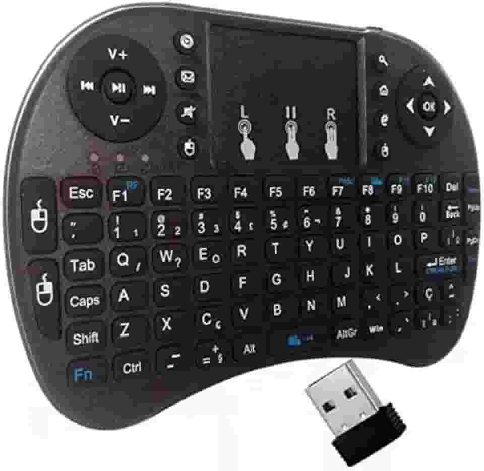 VNOOK Mini Teclado Universal Inteligente para TV Smart e Console de Jogos com USB