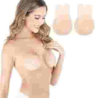 Sutiã Invisível Lift Up Silicone – Adesivo Reutilizável, Lavável, Costas Livres, Ideal para Decotes