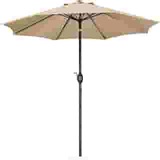 Ombrelone Guarda Sol 3m Grande Com Manivela Articulado Jardim Piscina Maresias - AMZ - Bege