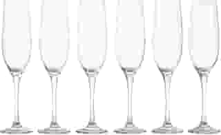 Taças de Champanhe em Vidro Luxo 190ml – Jogo com 6 Unidades | Design Elegante, Ideal para Brindes, Casamentos e Festas