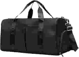 Bolsa transversal Mala de Academia Bolsa esportiva de viagem, ideal Para Banhos De Piscina, Bolsa de ginástica impermeável, praia, natação, ioga, esportes (Preto)