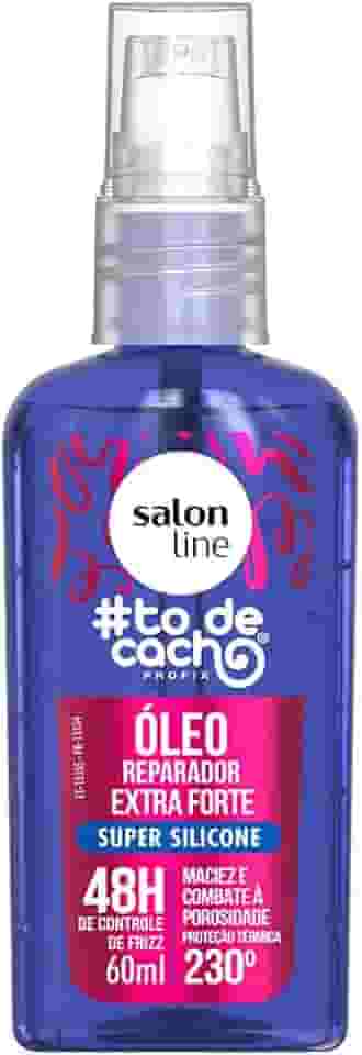 Salon Line, Óleo Reparador Extra Forte, #TodeCacho, Super Silicone, Vegano - Para Cabelos Cacheados, 60ml