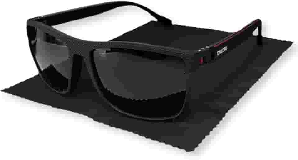 Óculos de Sol Quadrado Masculino Feminino Estilo Clássico Polarizados Proteção UV400 Premium