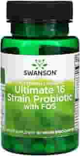 Probiótico Ultimate 16 Swanson com Fos 60 Caps Importado
