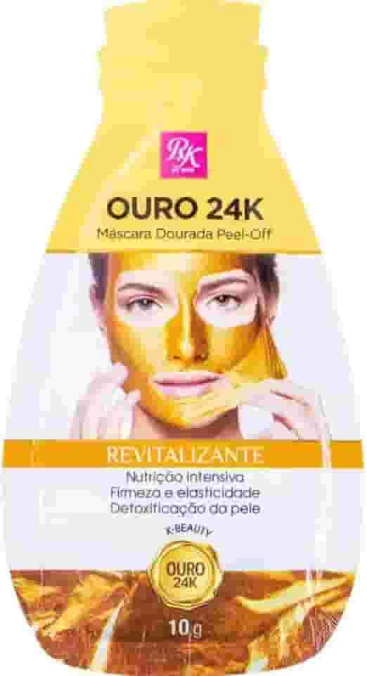 Máscara Facial Preta Peel-Off Carvão Detox, Purificante, Vegana, Livre de Parabenos, Controle de Oleosidade, Remoção de Cravos, Limpeza de Poros,10g (Dourada)