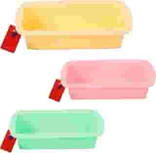 Forma de Silicone Retangular para Bolo e Pão, Material de Qualidade melhorada, Cores Sortidas, Utensílio de Cozinha para Assar