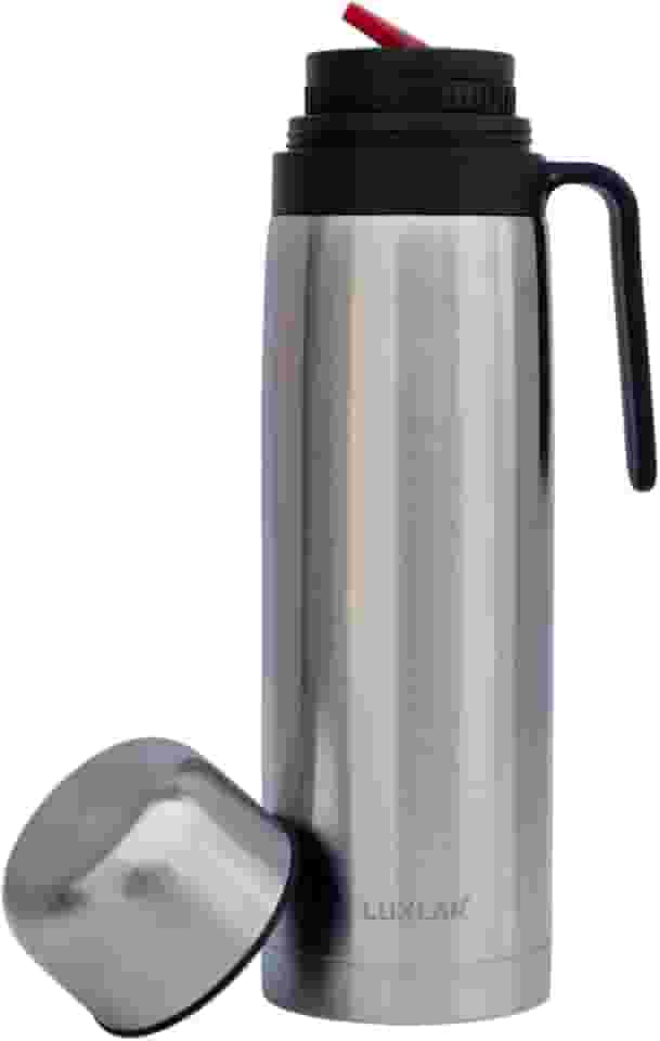 Garrafa Térmica 1 Litro Luxlar 100% Inox Luxo Inquebrável (Inox Prata)