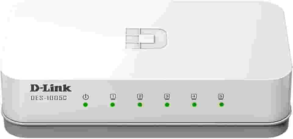 D-Link Switch Fast 5 Portas 100Mbps DES-1005C, Branco