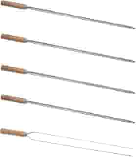 Kit 5 Espetos para Churrasco 85cm Aço Inox Kort
