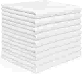 Kit 10 Panos de Chão Branco 40x65 cm – Limpeza Pesada, Saco Duplo, Algodão Grosso, Absorção Máxima, Ideal para Pisos e Superfícies – Alta Durabilidade e Resistência