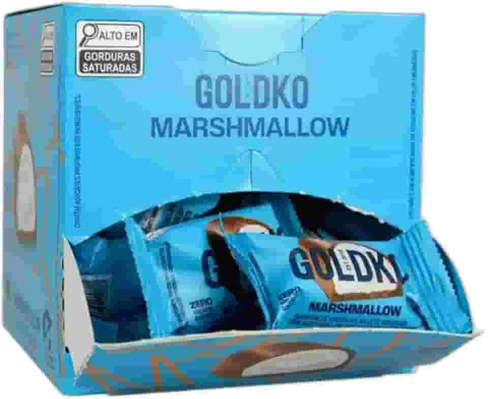 Caixa de bombom de marshmallow zero adição de açúcares (38Kcal por unidade) - 18 unidades