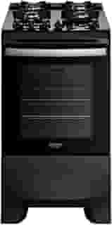 Fogão 4 Bocas Dako Supreme Black Glass Digital com Mesa de Vidro Preto Bivolt