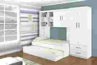 Jogo de Quarto Infantil Completo Chiara Branca - Phoenix Baby