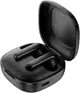 Fone de Ouvido Bluetooth QCY HT05 Melobuds ANC, Fone Cancelamento de Ruído Ativo, 40db ANC Headphone com 6 Microfone, 30 Tempo de Jogo (Preto)