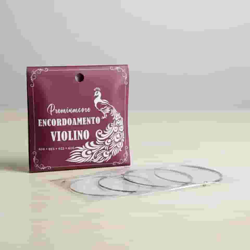 Jogo De Cordas Encordoamento Para Violino 4/4 Liga De Aço