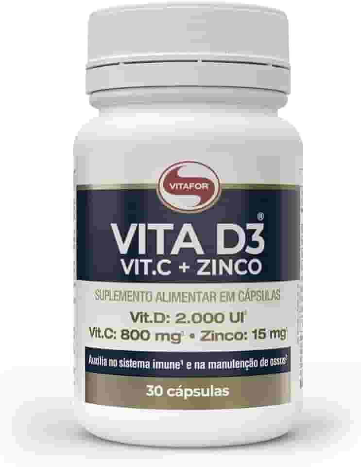 Vitafor - Vita D3 Vit.C + Zinco - 30 Cápsulas