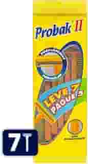 Aparelho de Barbear Descartável Gillette Probak II - 7 Unidades