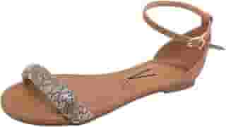 Sandália Rasteira Feminina Vizzano Strass 62351704